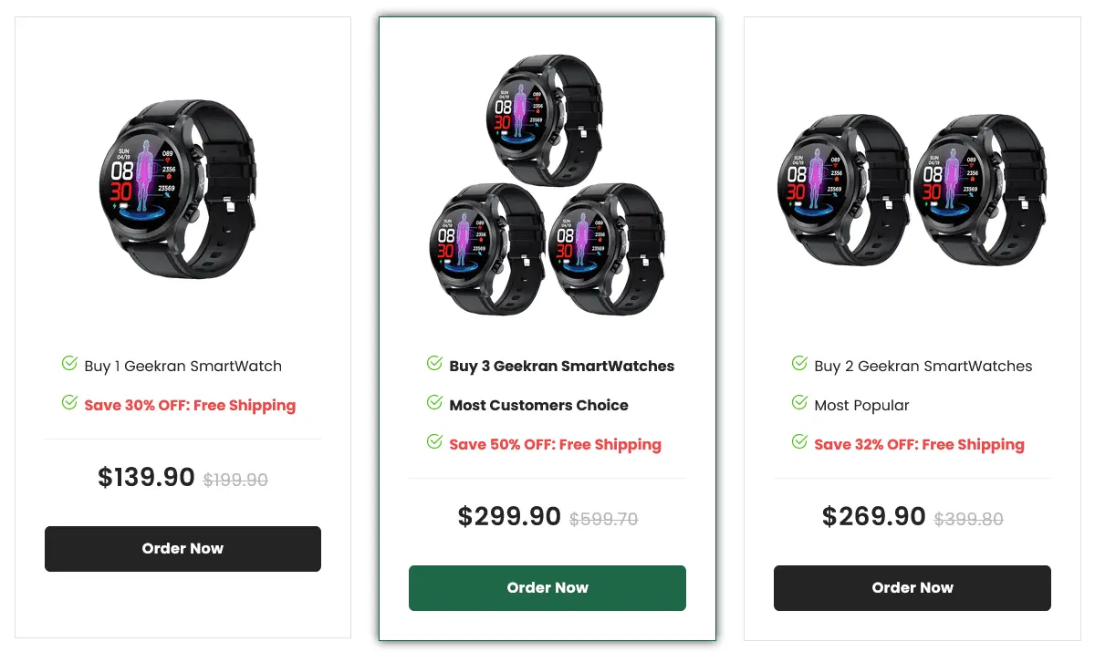 Geekran Smartwatch Price 1